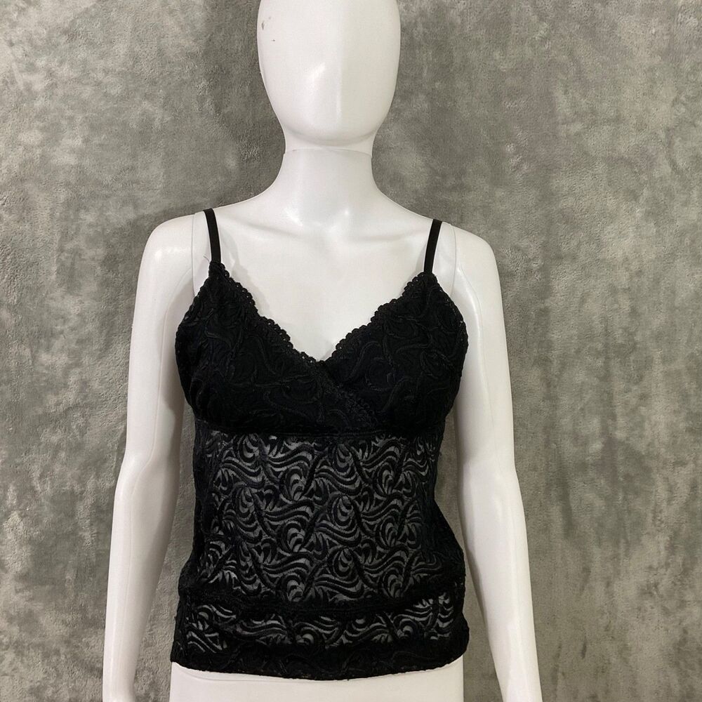 Bebe Y2K Vintage style Stretchy Camisole Top women’s Size M Whimsy Goth Grunge